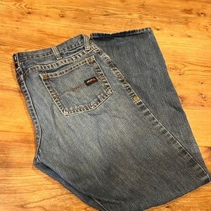 Men’s Ariat M4 Flame Resistant relaxed boot jeans, size 38/36